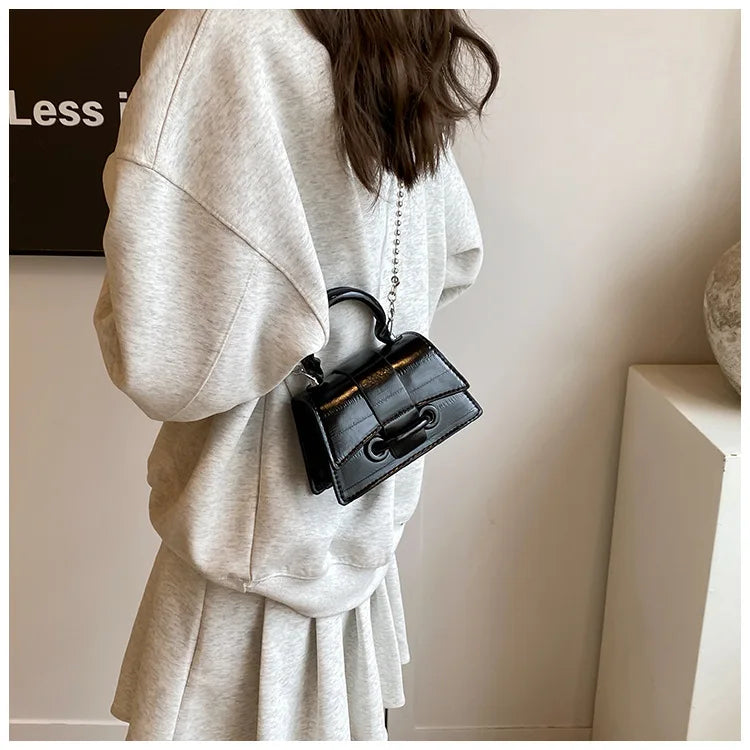 Trend Shoulder Bags Womens Solid Advanced Crossbody Bag Shoulder Clutch Bag Fashion Mini Purse Shopping Cosmetic Storage Handbag